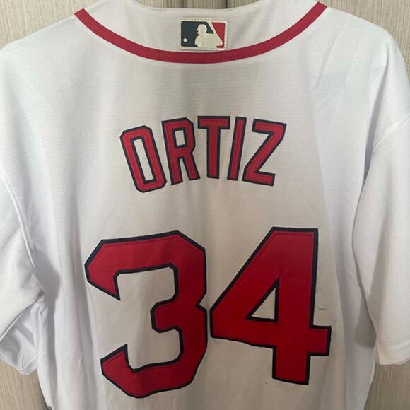Nike Mens Boston Red Sox David Ortiz #34 White Home Jersey - Picture 5 of 5